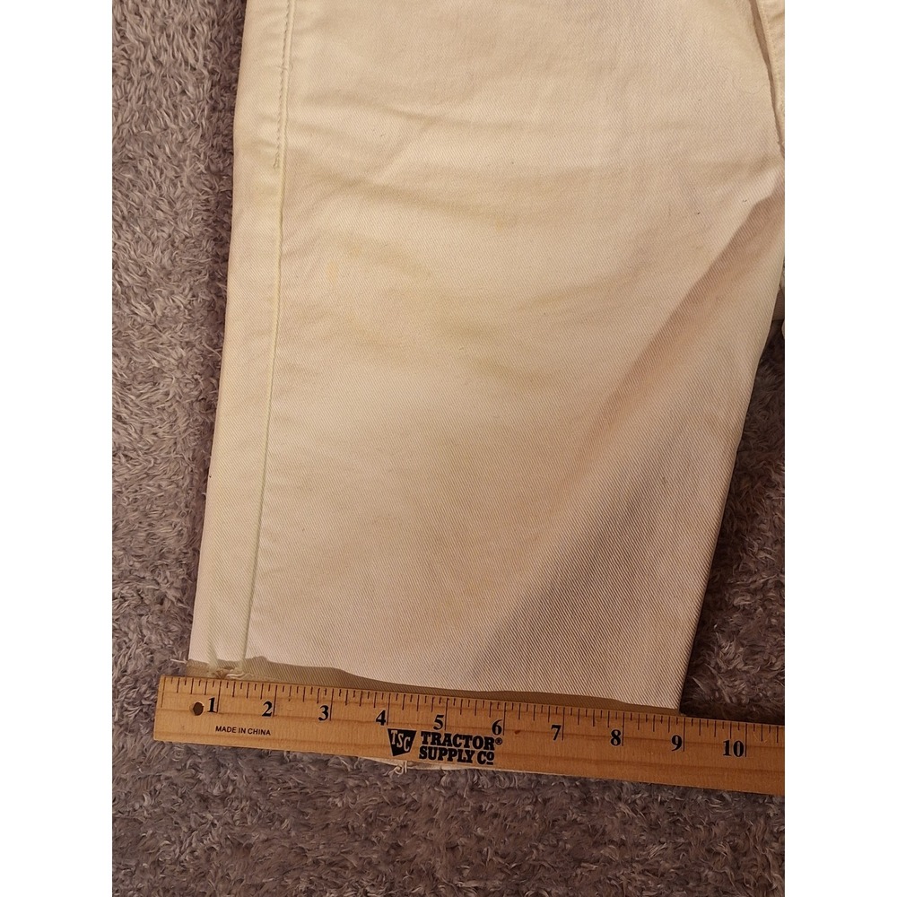 Levi Strauss Mens White Denim Cut Off Shorts Size 31 Distressed Frayed Hem - Picture 8 of 13